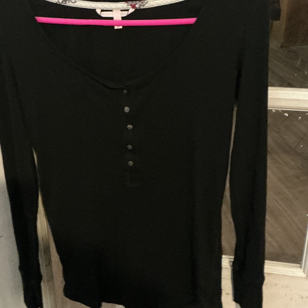 Victoria Secrets Tunic Long Sleeve thermal with buttons